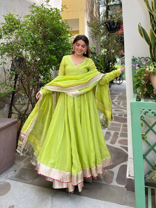 GREEN ANARKALI
