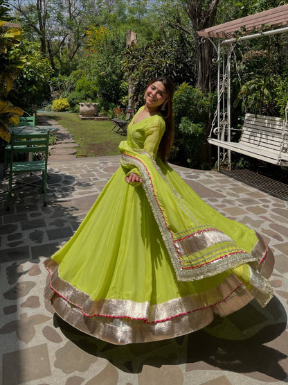 GREEN ANARKALI