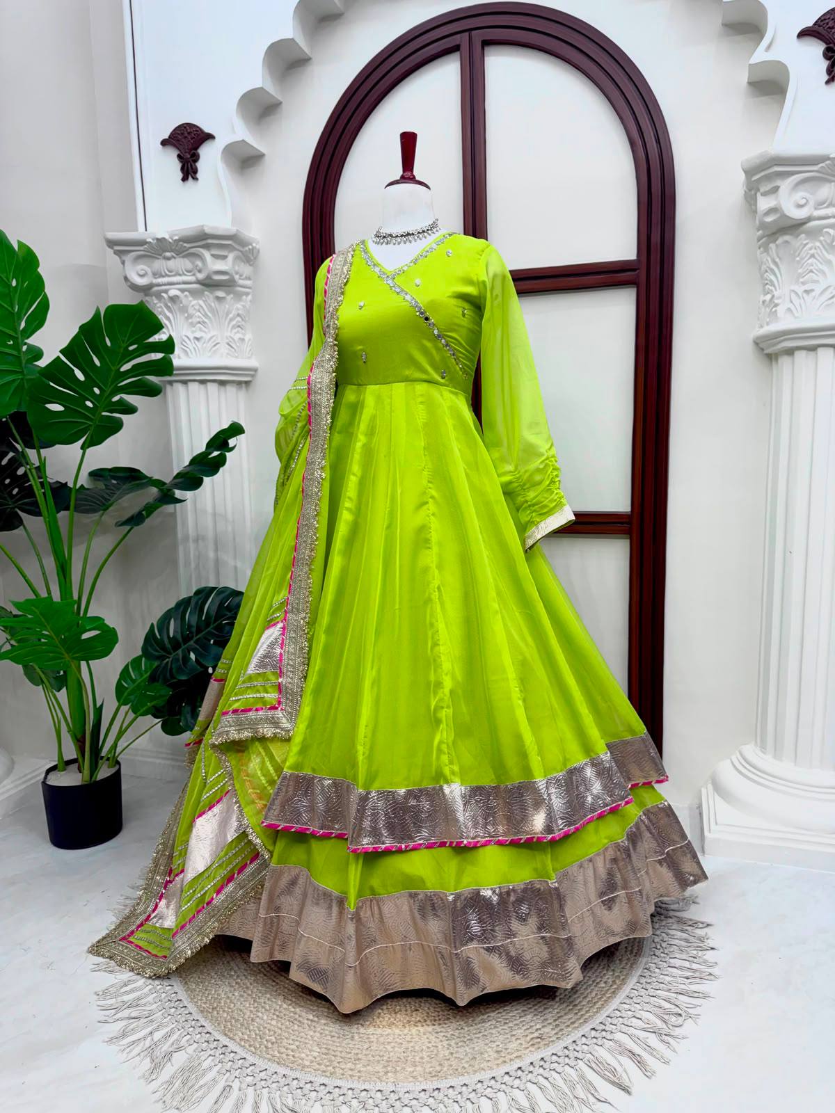 GREEN ANARKALI