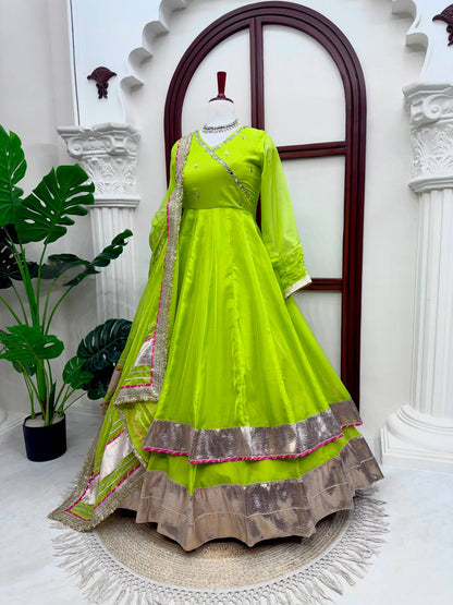 GREEN ANARKALI