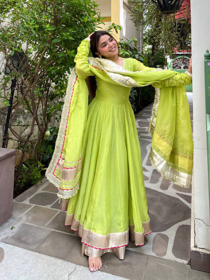 GREEN ANARKALI