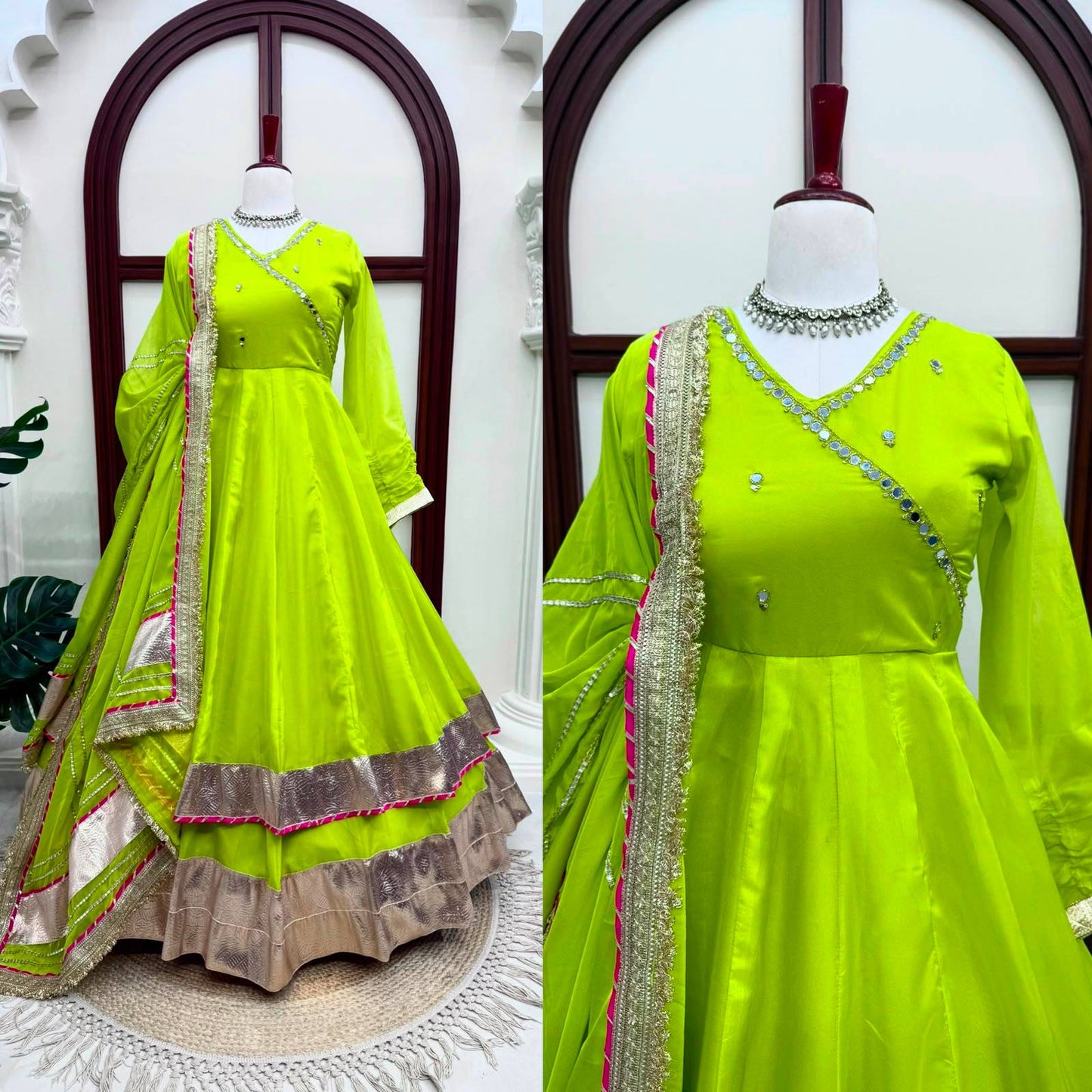 GREEN ANARKALI